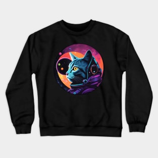 Galactic Cat Crewneck Sweatshirt